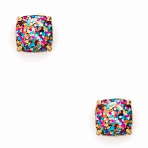 NWT Kate Spade Small Gumdrop Multi Glitter Stud Earrings